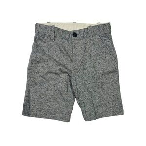 GAP Kids Heathered Gray Chino Shorts Stretchy Fabric